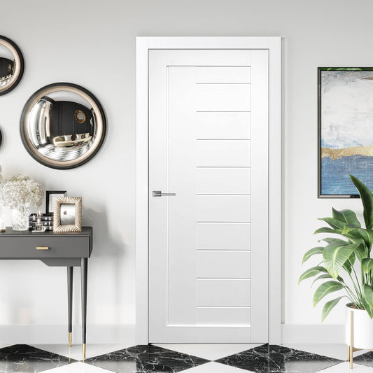 Door Tallahassee White Glazed Light 30x80-Home Doors